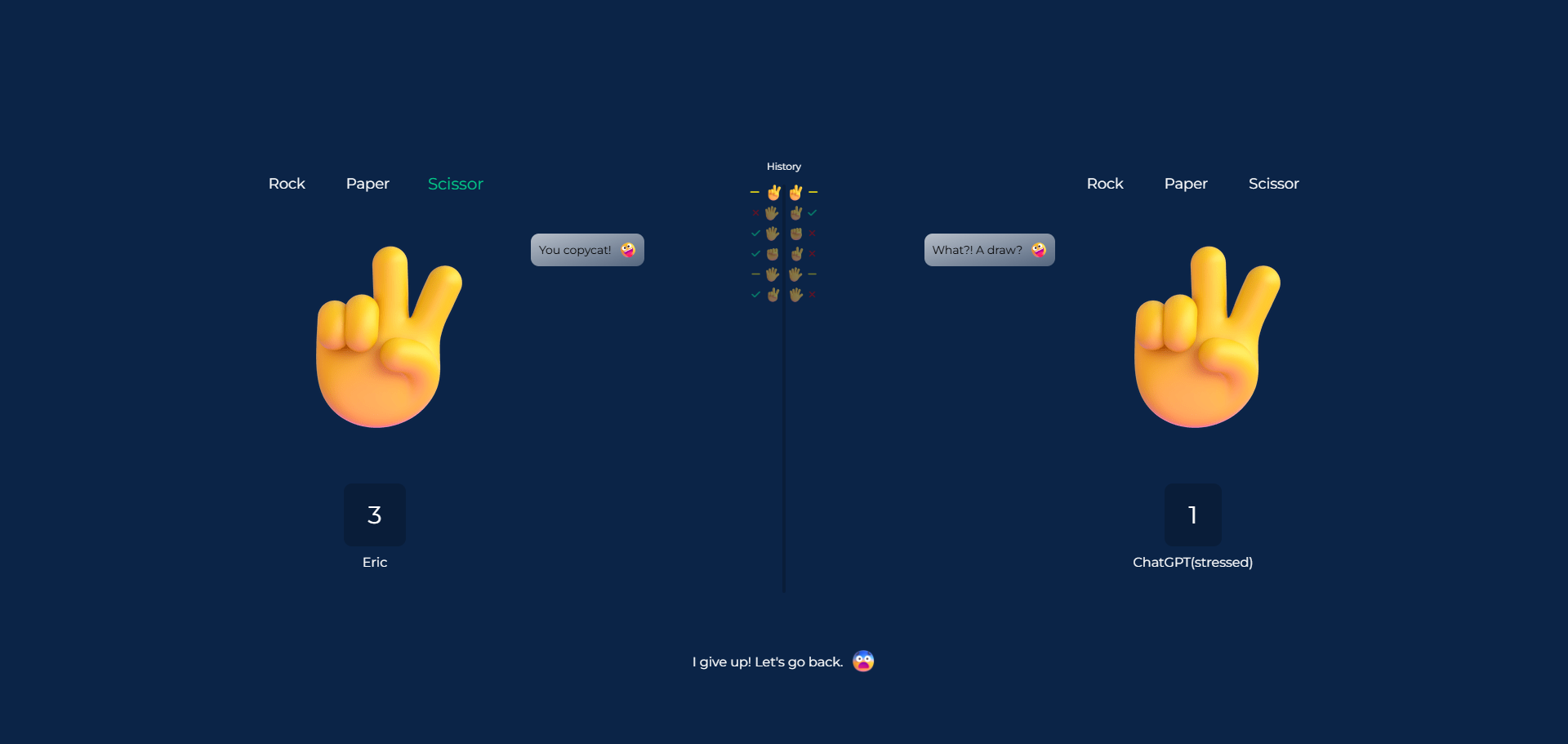 Rock Paper Sciscor Game